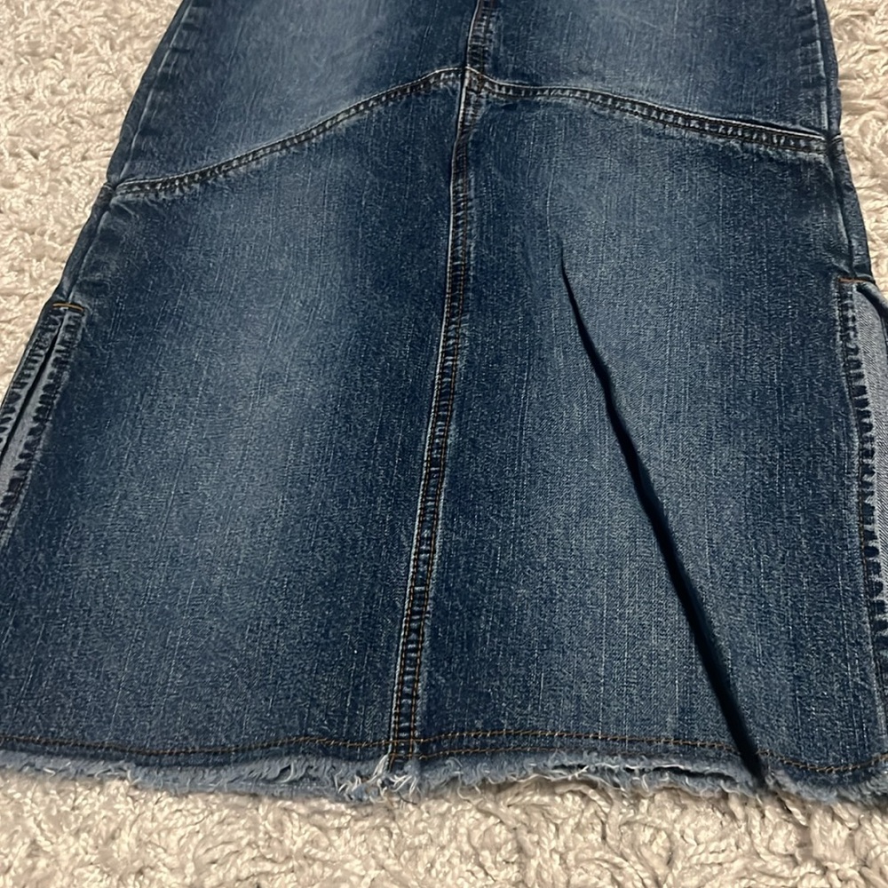 Girls Paris Blues Dark Blue Denim Jean Skirt EUC sz 10 girls - Picture 8 of 9